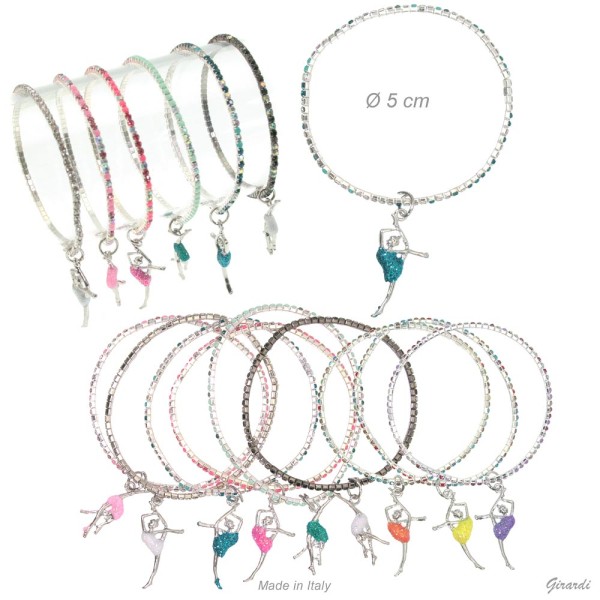 Elastisches Armbändchen, mit Strass div. Farben