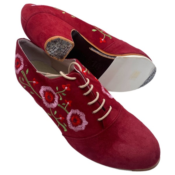 Flamencoschuh INGLES BORDADO ANTE