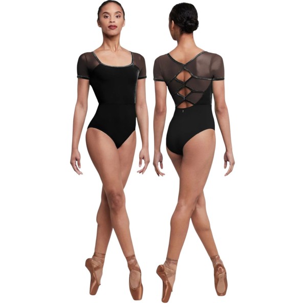 Damen Samt Trikot mit Flügelärmeln ANNA