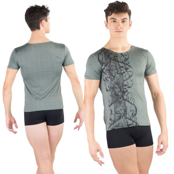 Rundhalsshirt mit Print ABRAX