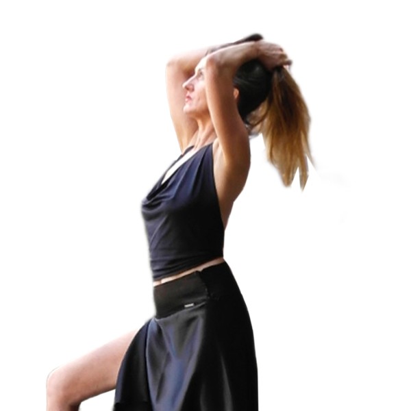 Neckholder Top FLOR DE TANGO SATIN